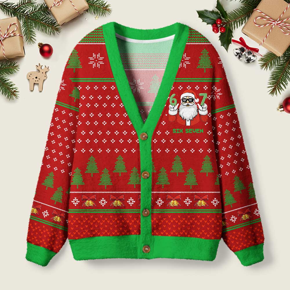 Santa 67 Geek Ugly Cardigan Sweaters