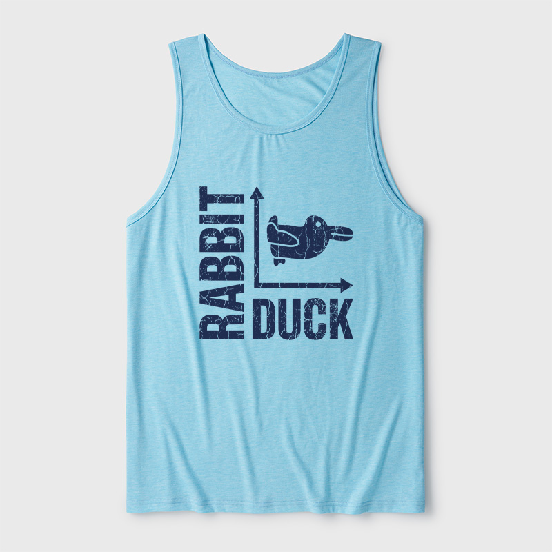 Rabbit or Duck Funny Ultra Soft Heather Tank