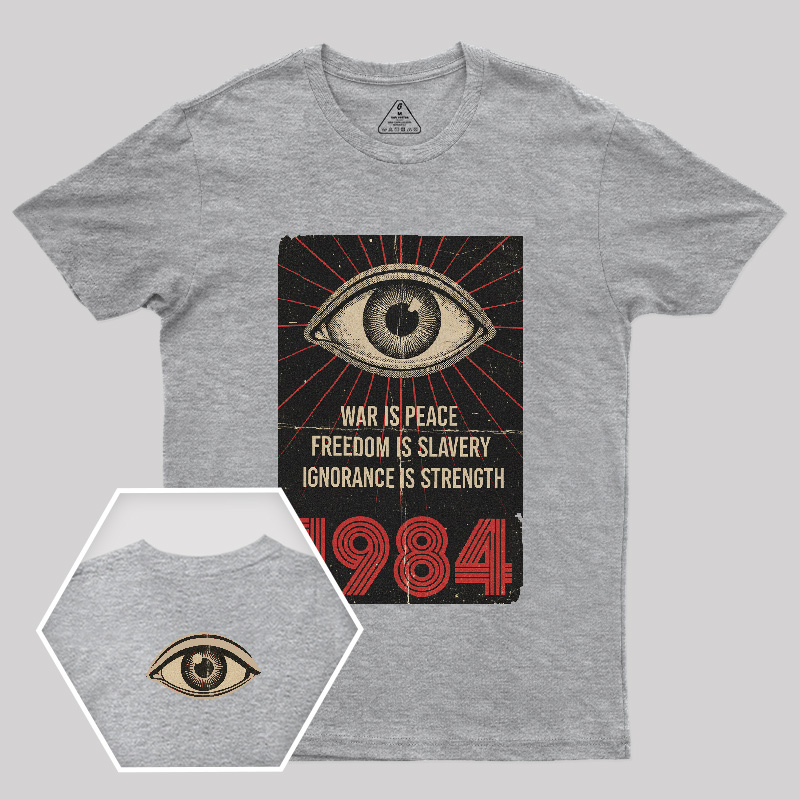 1984 Orwell Front and Back Printed T-Shirt