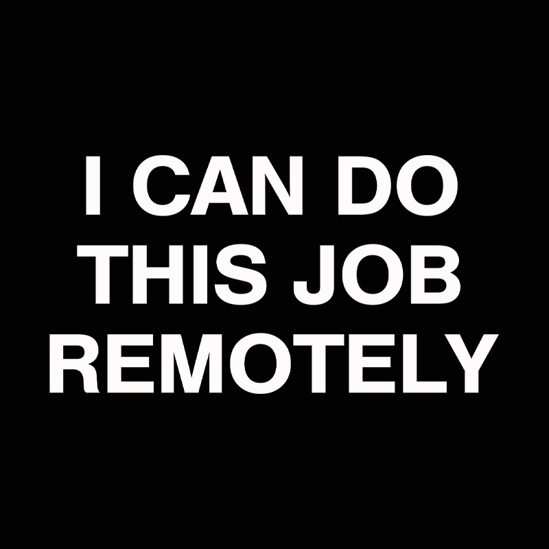 I Can Do This Job Remotely Geek T-Shirt