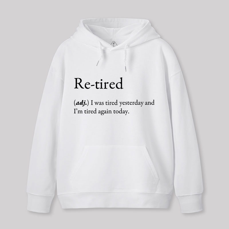Retired Definition Nerd Geek Hoodie