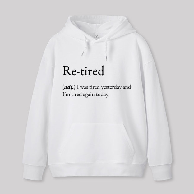 Retired Definition Nerd Geek Hoodie