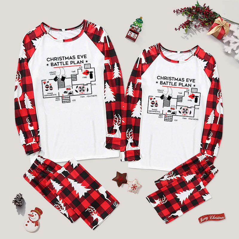 Christmas Eve Battle Plan Couple Pajama Set