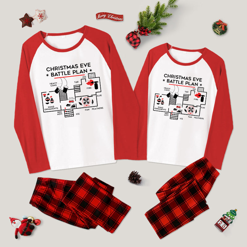 Christmas Eve Battle Plan Couple Pajama Set