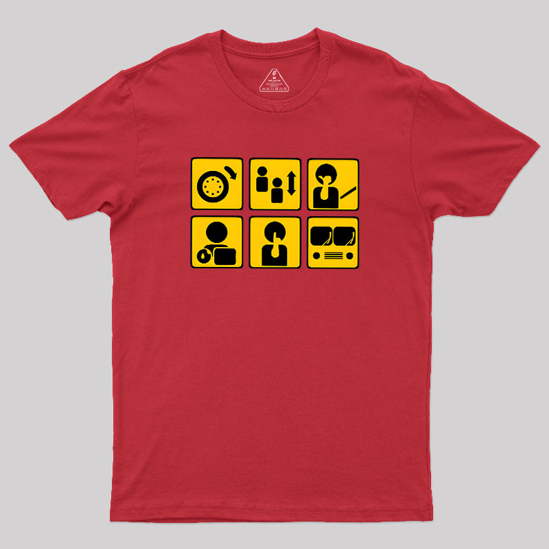 People On The Bus Geek T-Shirt
