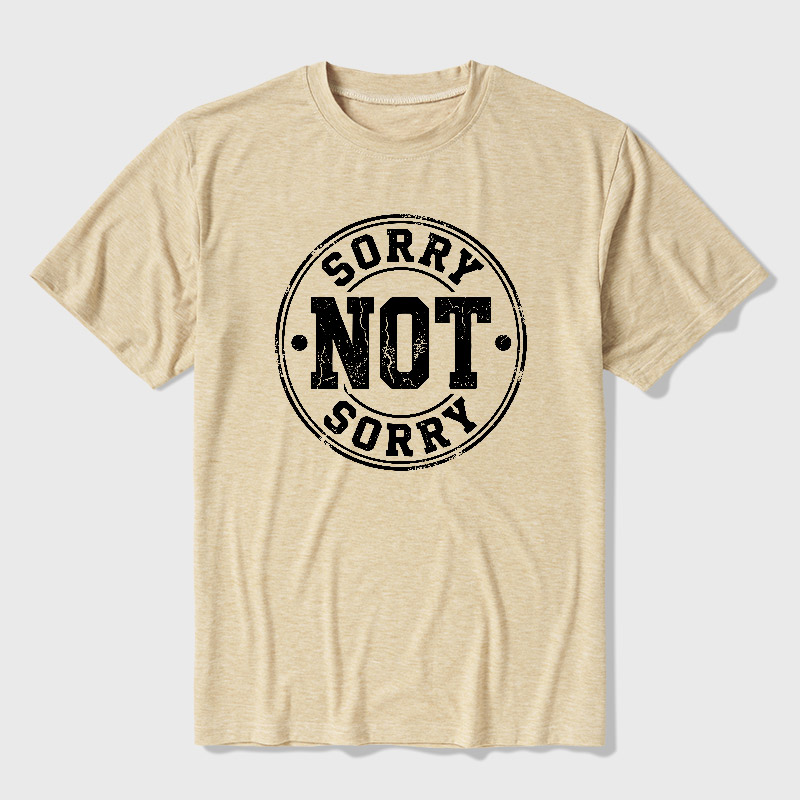 Sorry Not Sorry Ultra Soft Heather Tee