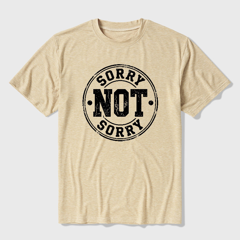 Sorry Not Sorry Ultra Soft Heather Tee