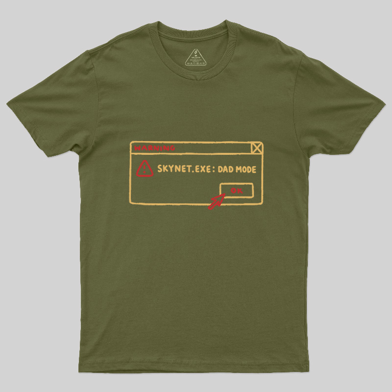 AI Dad Mode Warning Geek T-Shirt