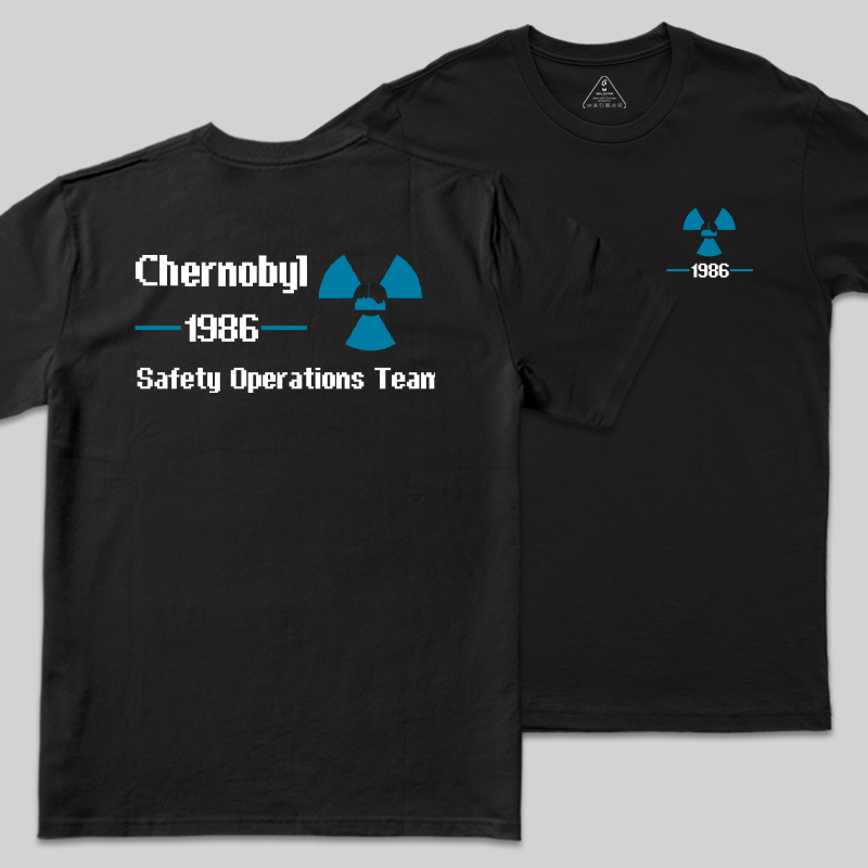 1986 Chernobyl Front and Back Printed T-Shirt