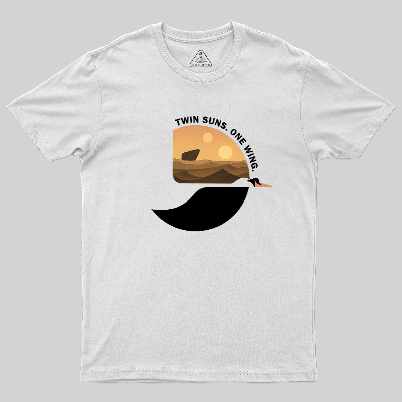 Twin Suns One Wing Geek T-Shirt