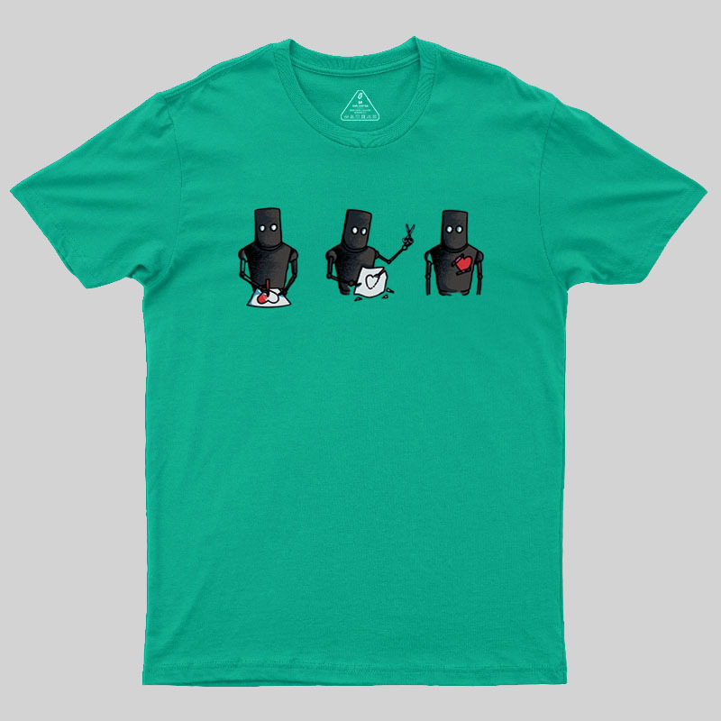 Robot Heart Geek T-Shirt