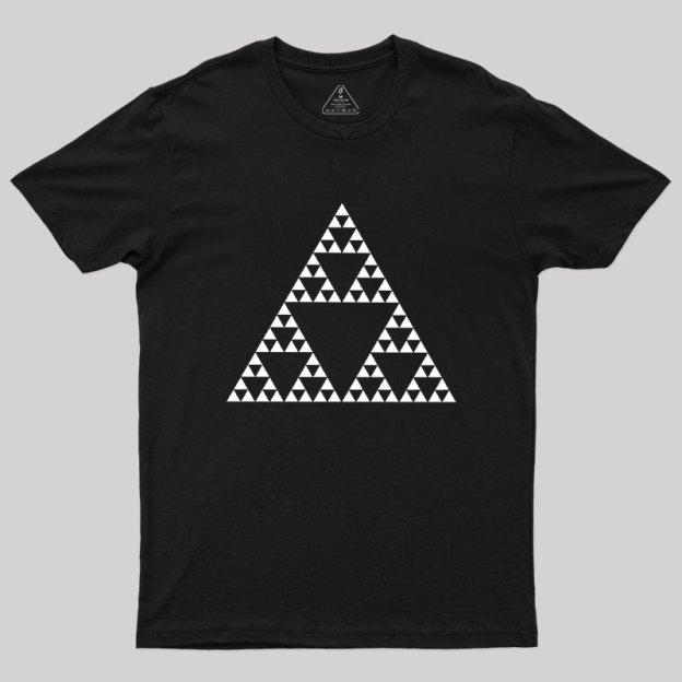 Sierpinski Triangle Fractal Geek T-Shirt
