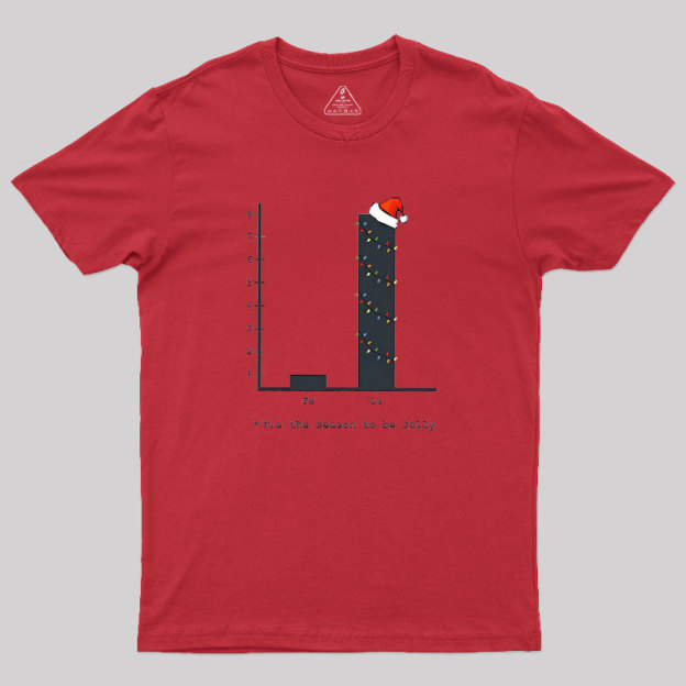 Christmas Carol Math Bar Graph Baseball ? Geek T-Shirt
