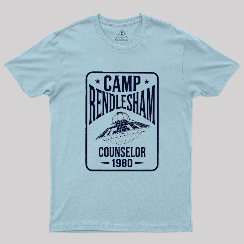 Camp Rendlesham Counselor 1980 UFO Geek T-Shirt