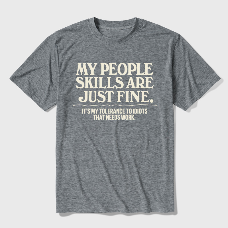 People Skills Fine Edition Ultra Soft Heather Tee