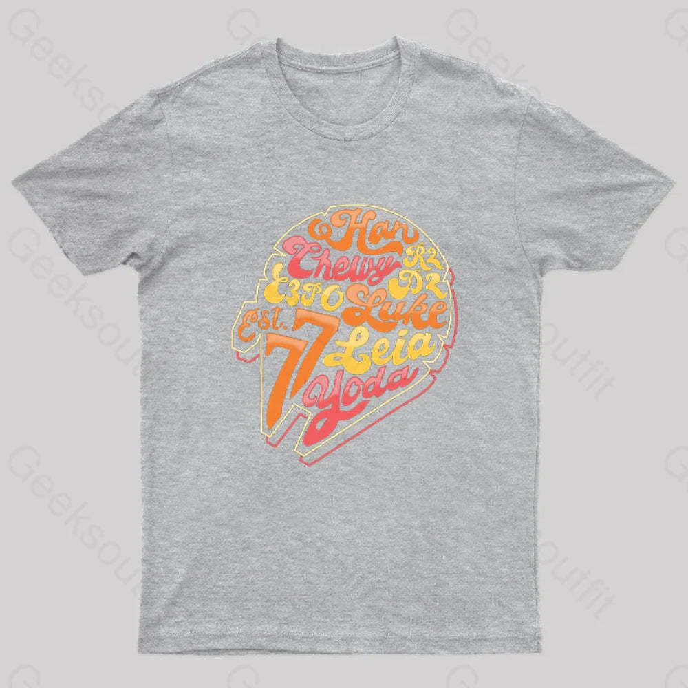1977 Starship Crew Nerd T-Shirt Grey / S