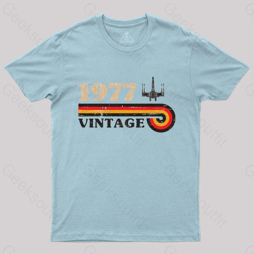 1977 Vintage Wing T-Shirt Light Blue / S