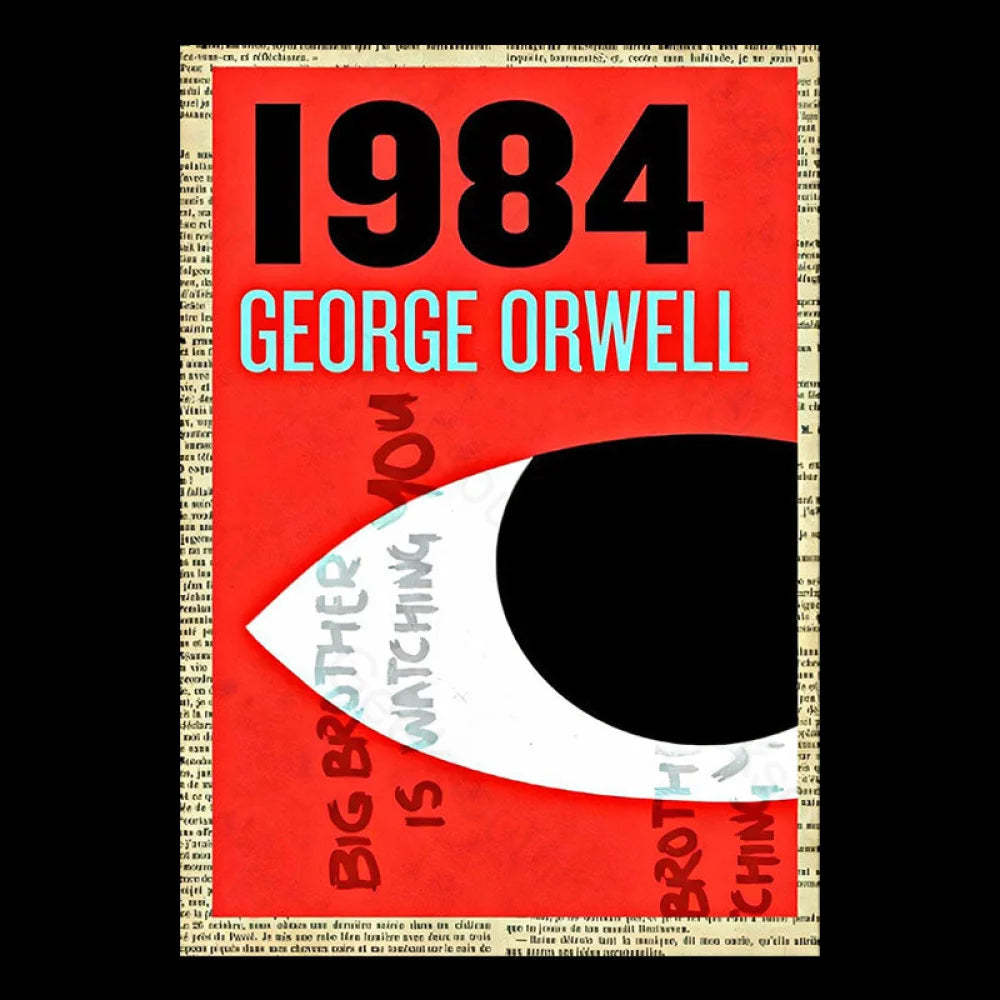 1984 Book Cover By George Orwell Geek T-Shirt
