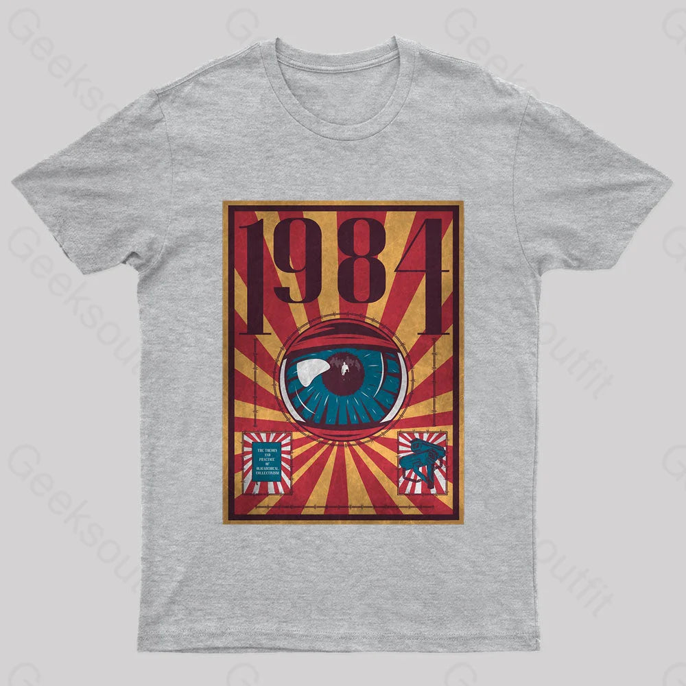 1984 Dystopia Geek T-Shirt Grey / S