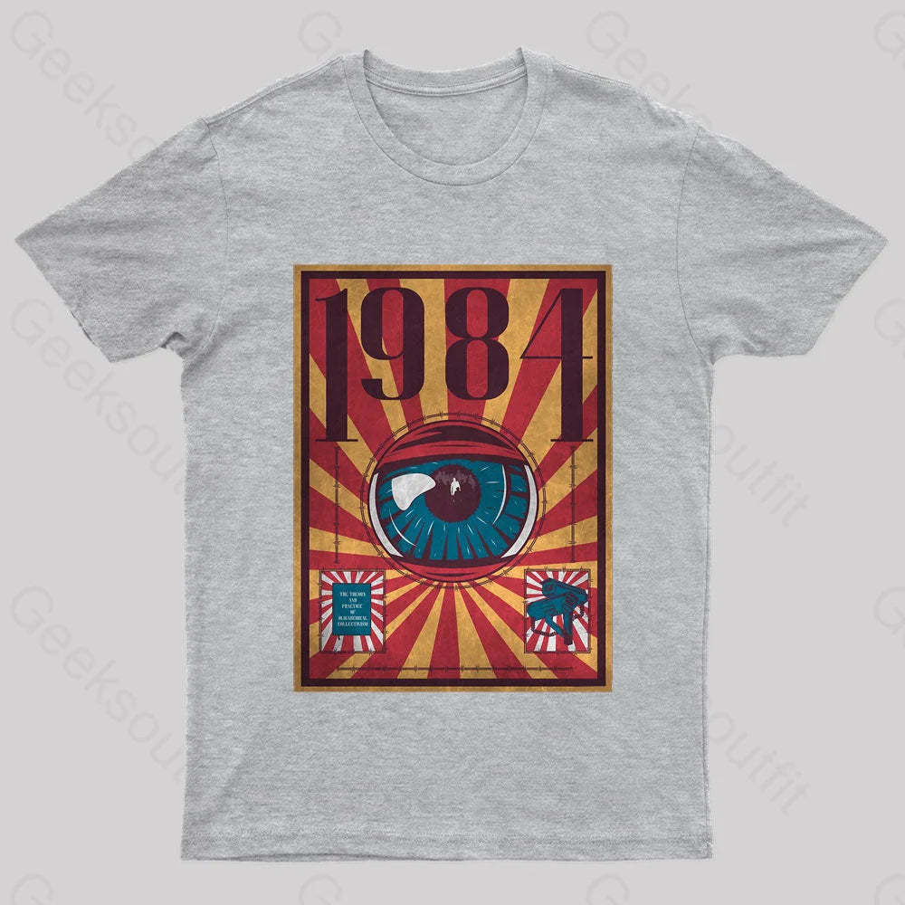 1984 Dystopia Geek T-Shirt Grey / S