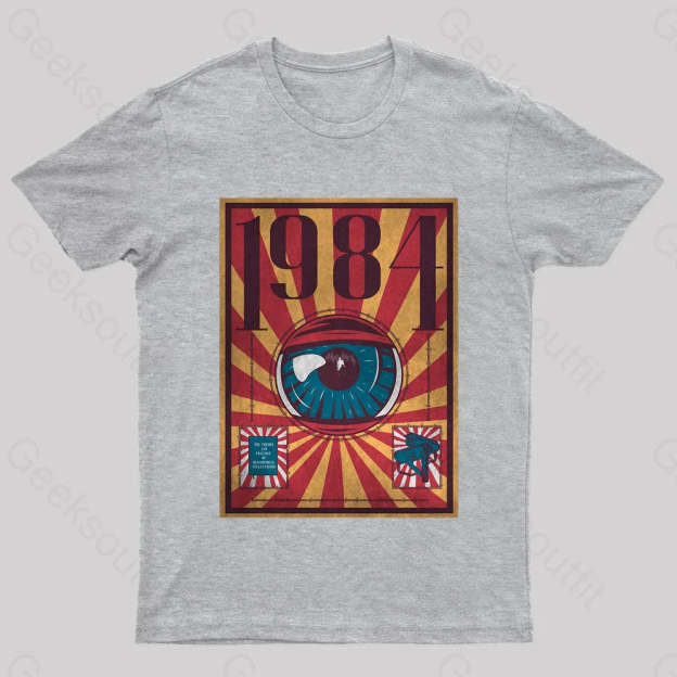 1984 Dystopia Geek T-Shirt Grey / S