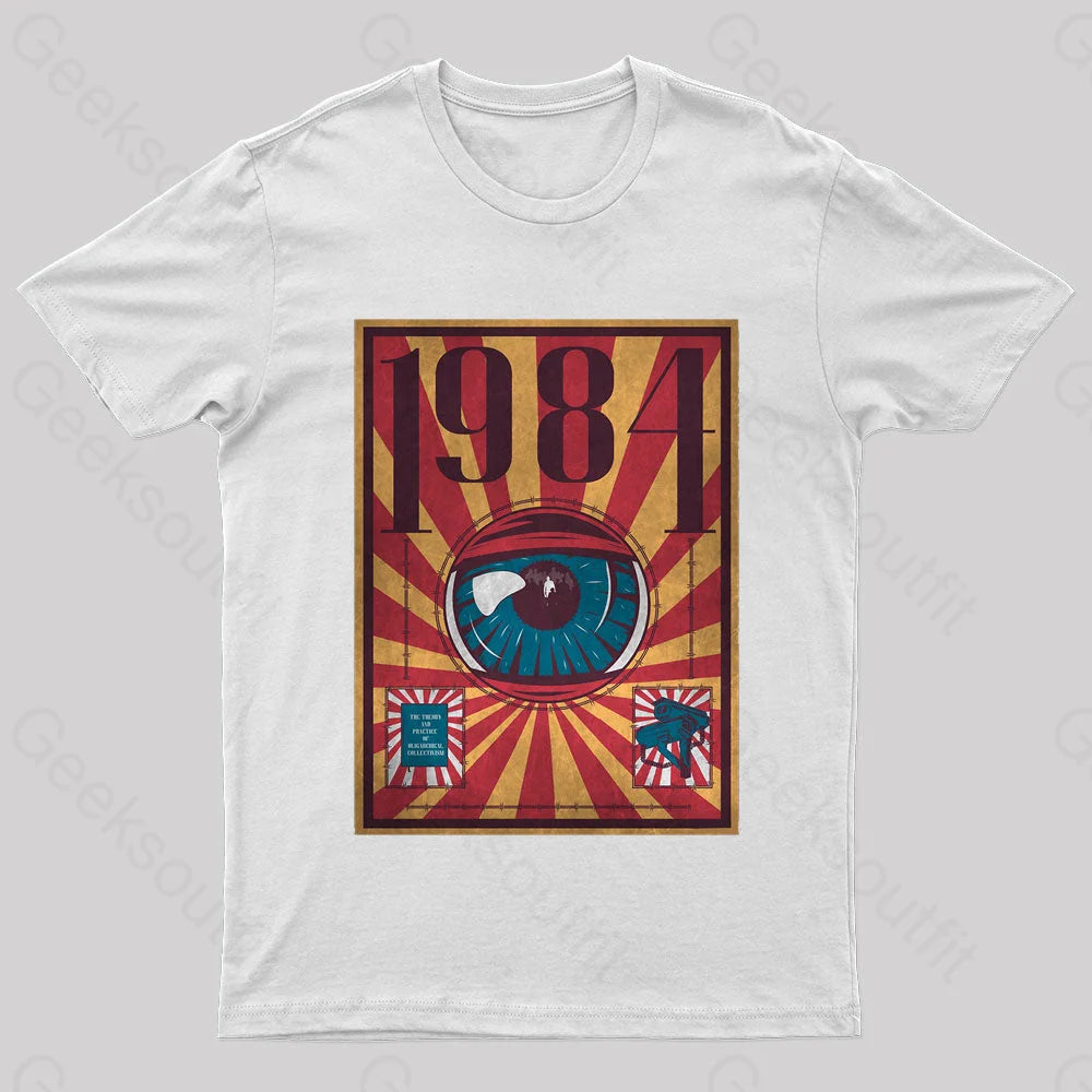 1984 Dystopia Geek T-Shirt White / S