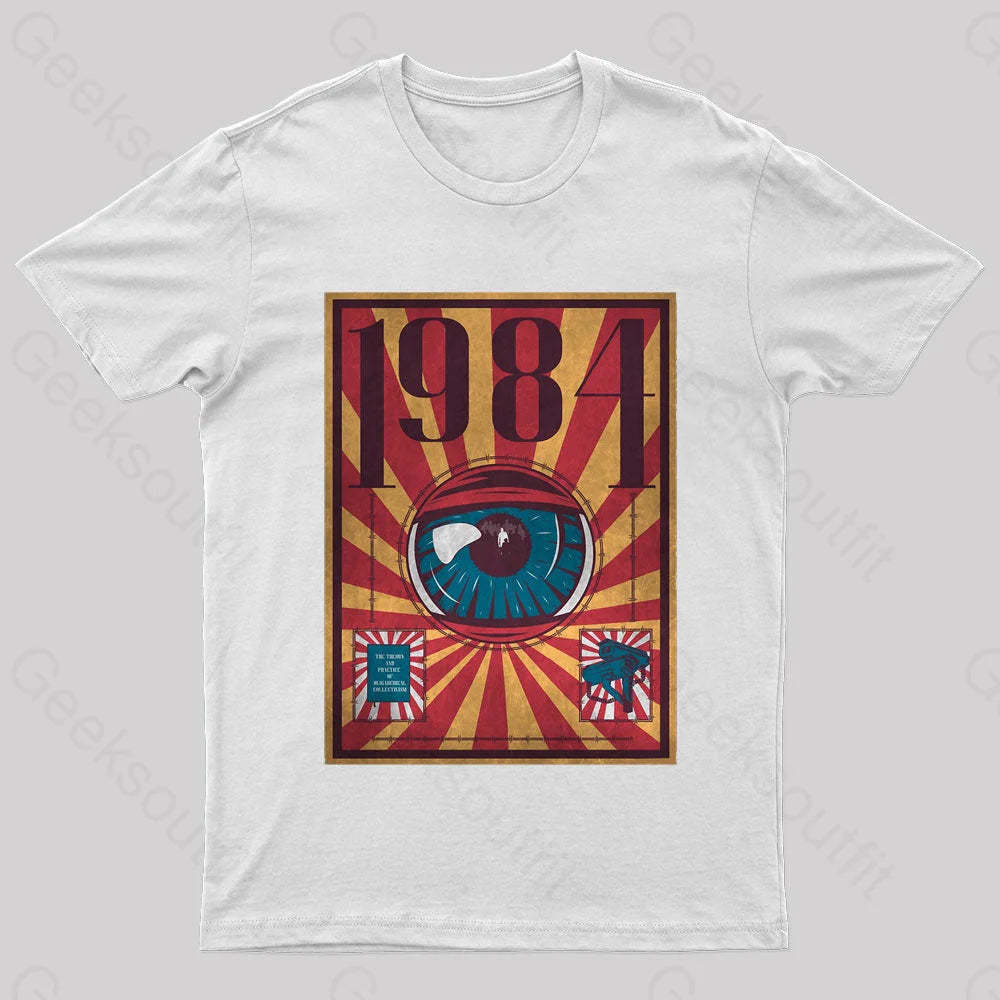 1984 Dystopia Geek T-Shirt White / S