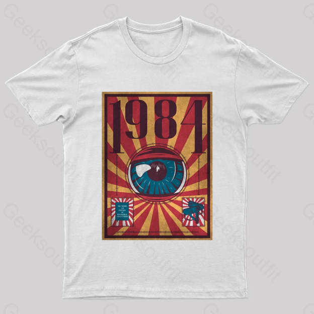 1984 Dystopia Geek T-Shirt White / S