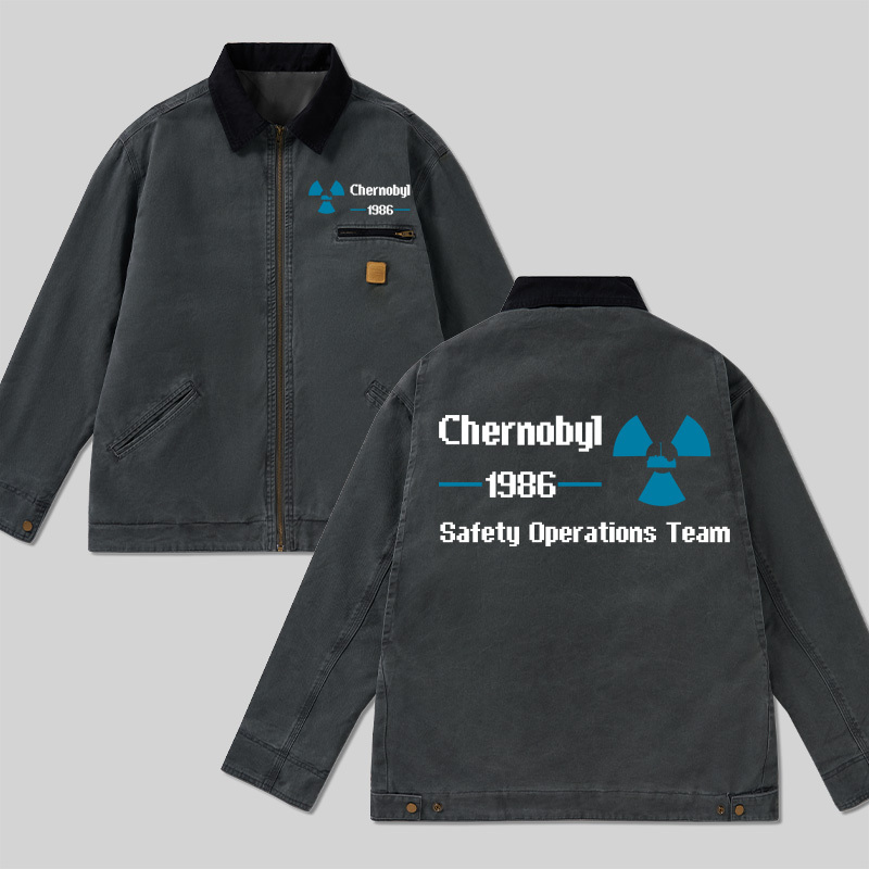 Geeksoutfit Chernobyl 1986 Classic Work Jacket for Sale