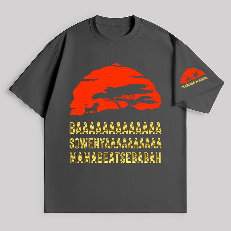 Baaa Sownyaaa Mamabeatsebabah Unisex Oversized T-shirt