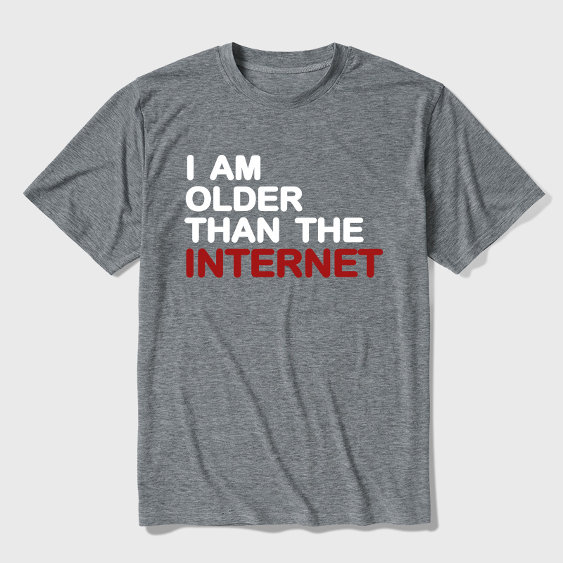 I Am Older Than The Internet Ultra Soft Heather Tee