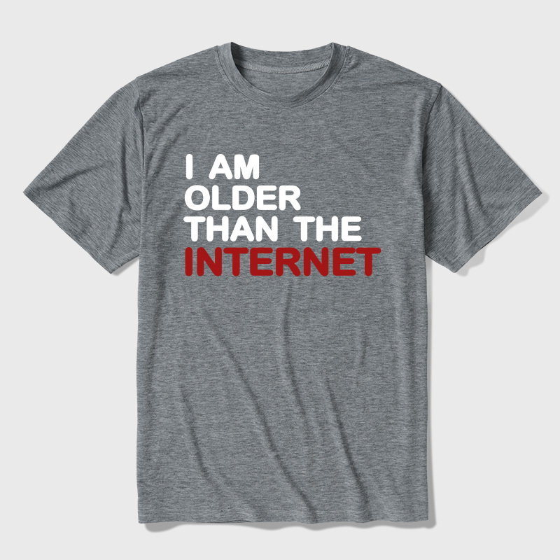 I Am Older Than The Internet Ultra Soft Heather Tee
