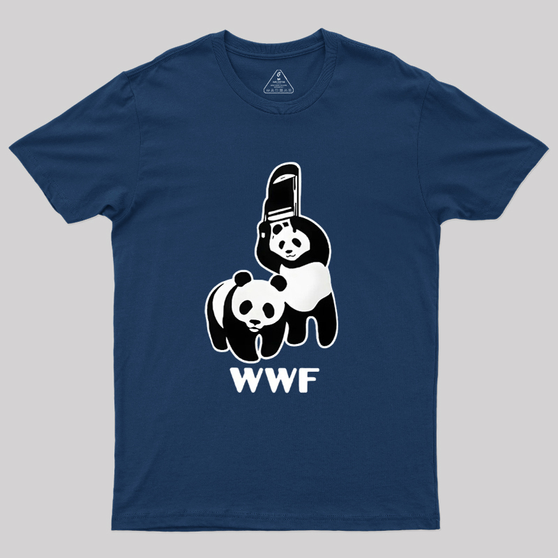 WWF Parody Pandas Geek T-Shirt