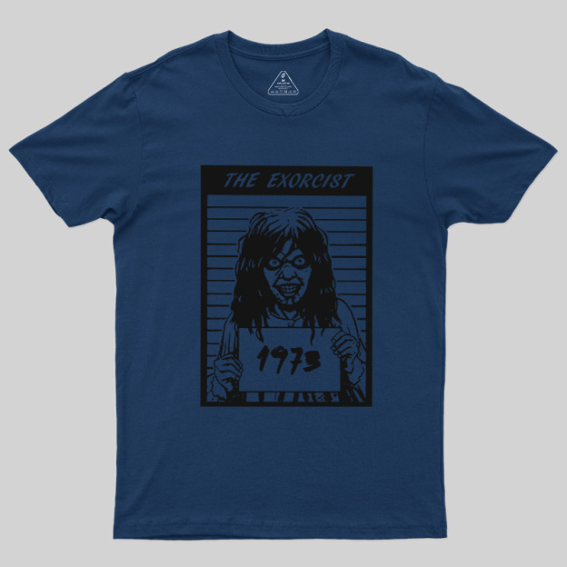 70s Cult Horror Mugshot Line Art Geek T-Shirt