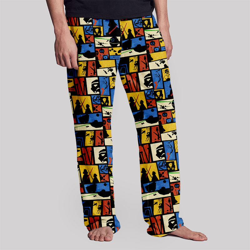 Sci-fi Silhouette Painting Geek Loungewear Pants