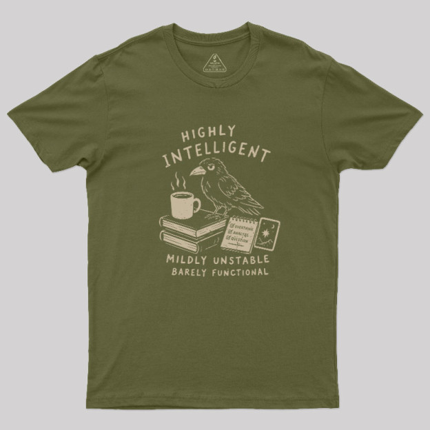 The Overthinking Crow Geek T-Shirt