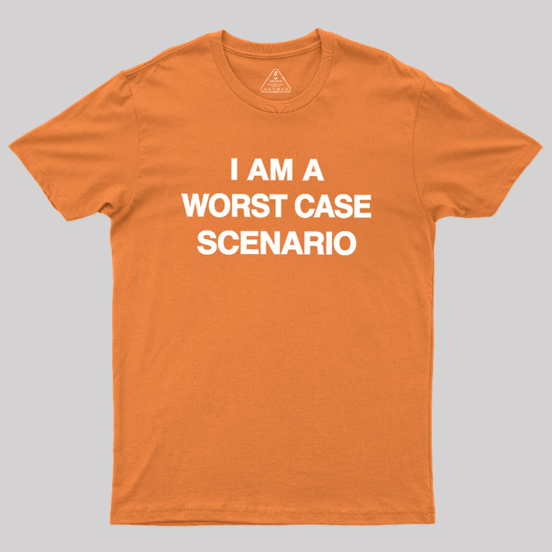 90s D.T.S. Worst Case Scenario Tシャツ I Am A Worst Case Scenario Geek T-Shirt – Geeksoutfit