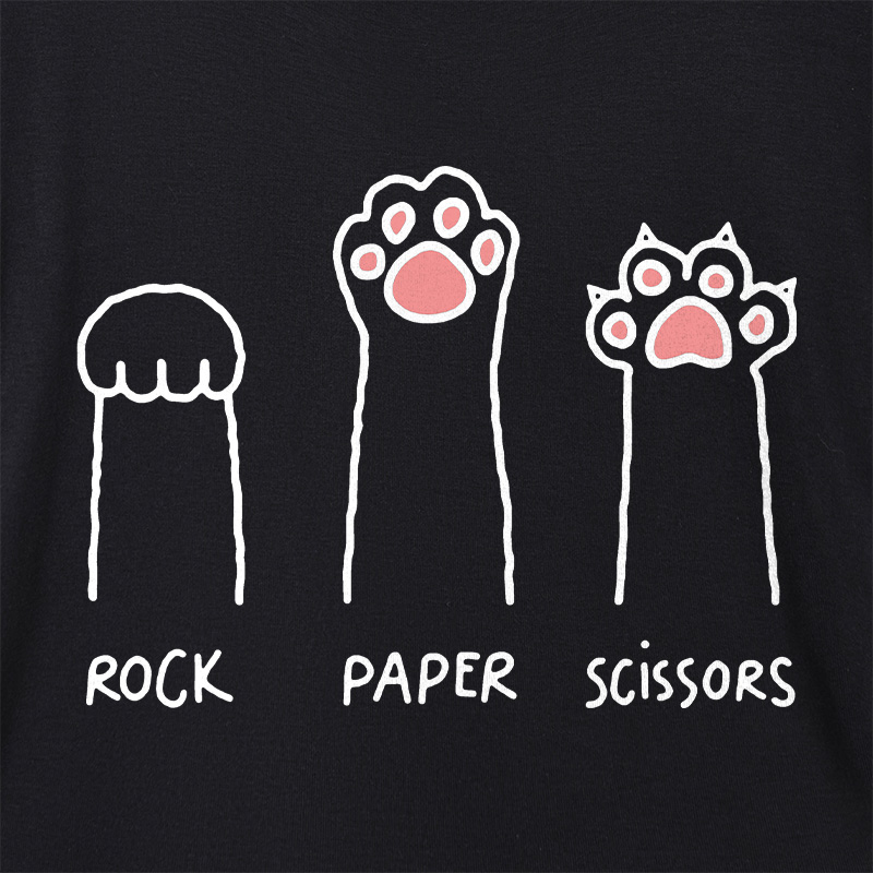 Cat Paw Geek Dolman Sleeve V-Neck Shirt