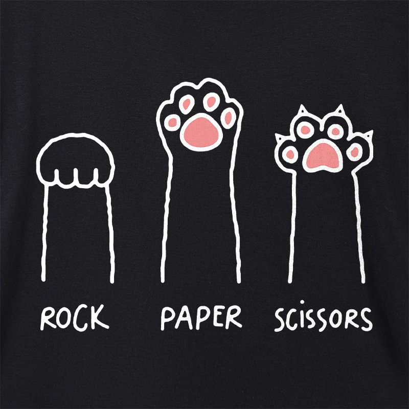 Cat Paw Geek Dolman Sleeve V-Neck Shirt
