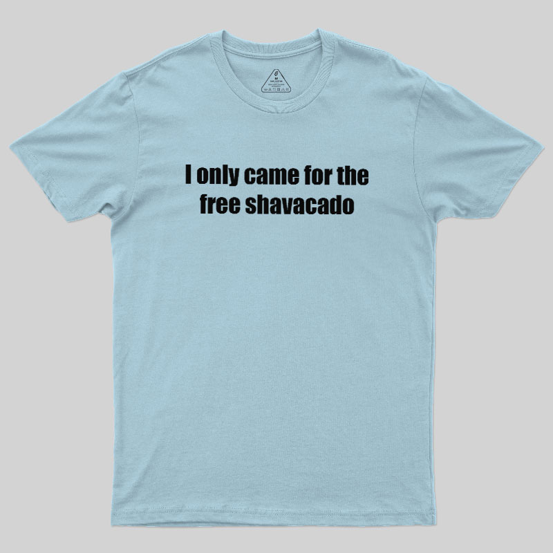 Free Shavacado Geek T-Shirt