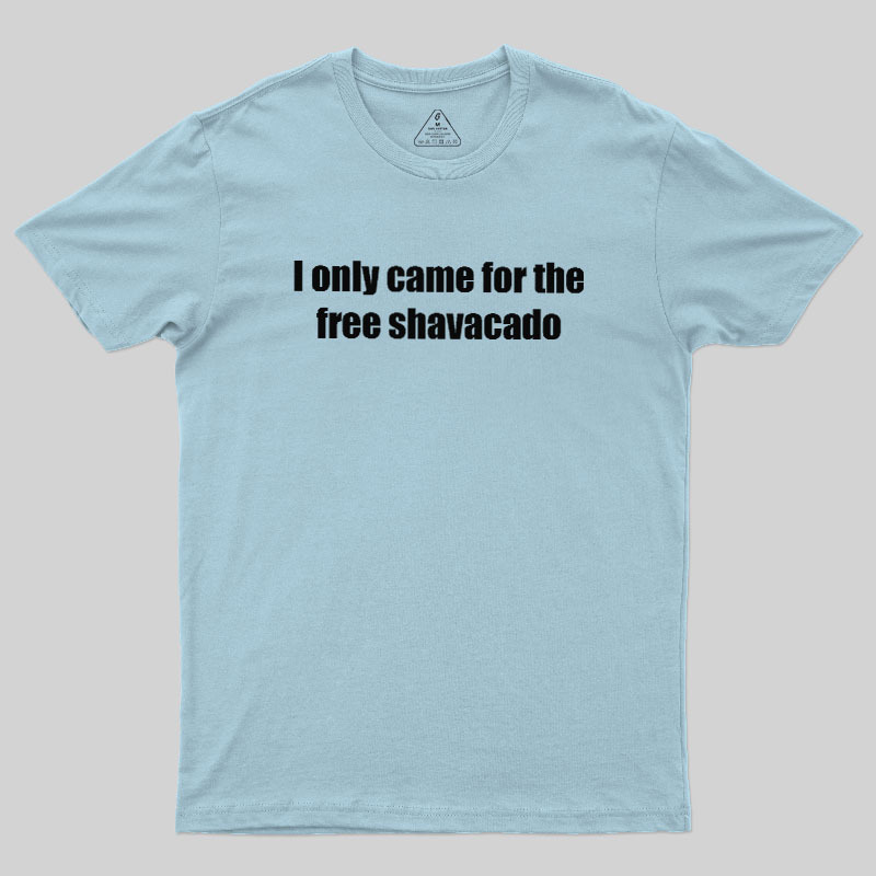 Free Shavacado Geek T-Shirt