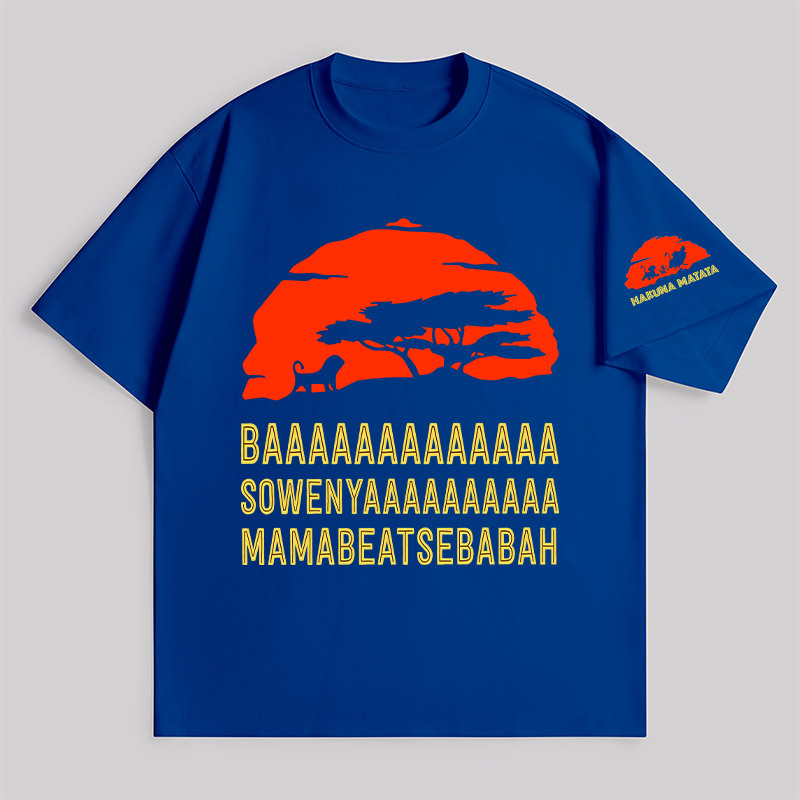Baaa Sownyaaa Mamabeatsebabah Unisex Oversized T-shirt