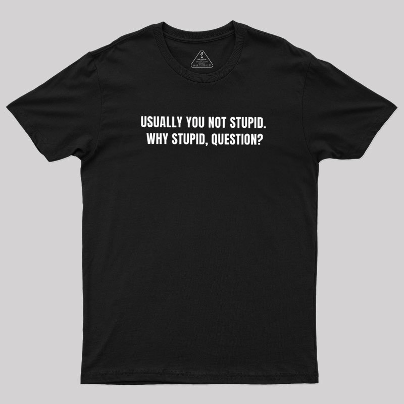 Why Stupid Geek T-Shirt