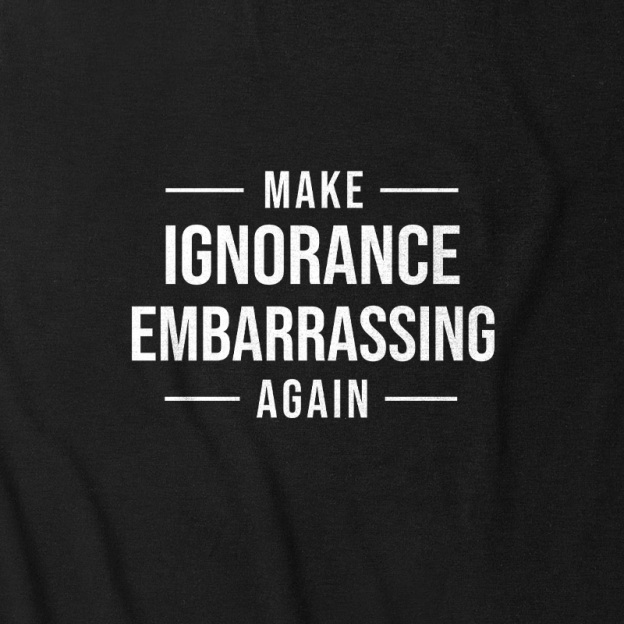 Make Ignorance Embarrassing Again Ultra Soft Heather Tank