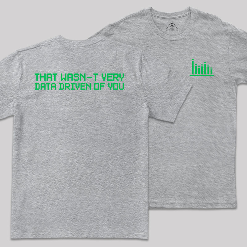 In Data We Trust Front and Back Printing Geek T-Shirt