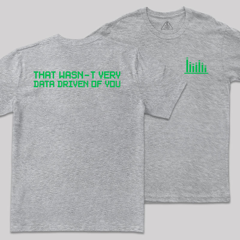 In Data We Trust Front and Back Printing Geek T-Shirt