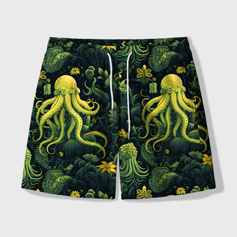 Geeksoutfit Geek Hawaiian Swim Trunks for Sale