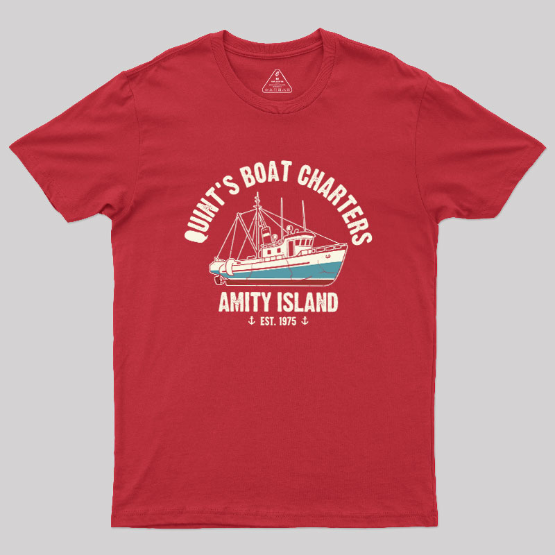 Quint's Boat Charters Geek T-Shirt