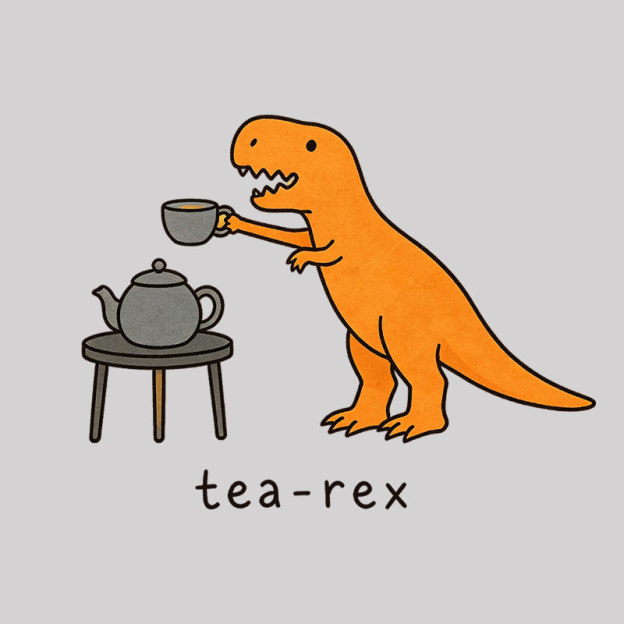 Tea-Rex Geek T-Shirt