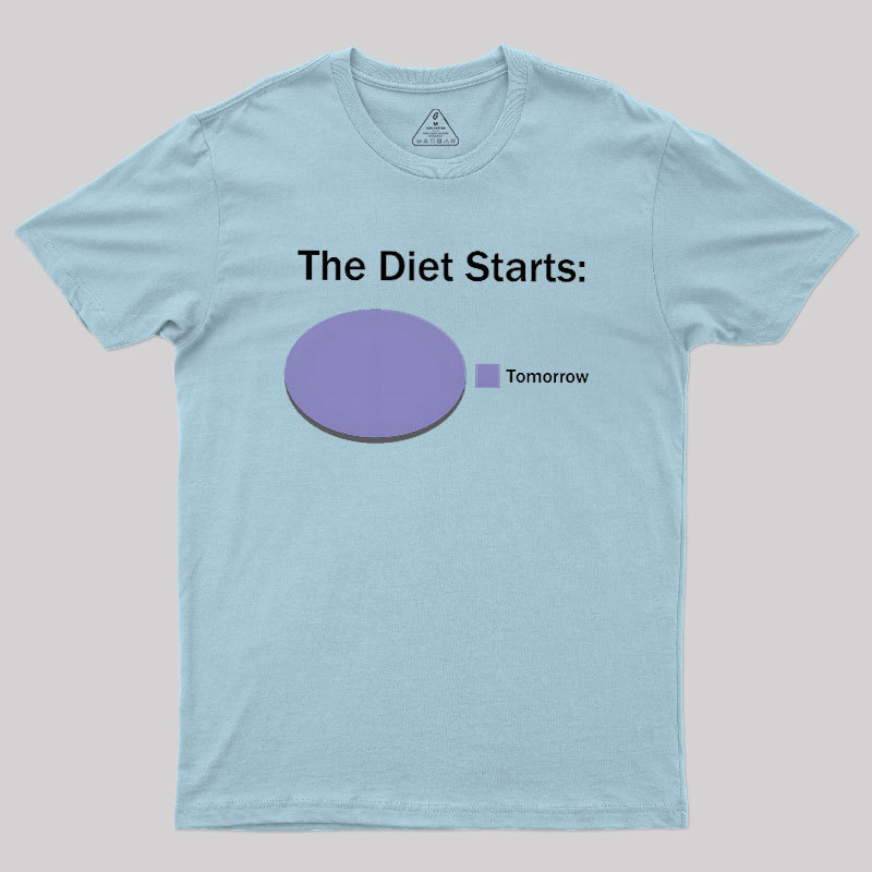 The Diet Starts Tomorrow Geek T-Shirt